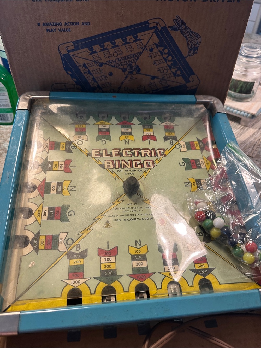 Vintage Gotham Electric Bingo Game
